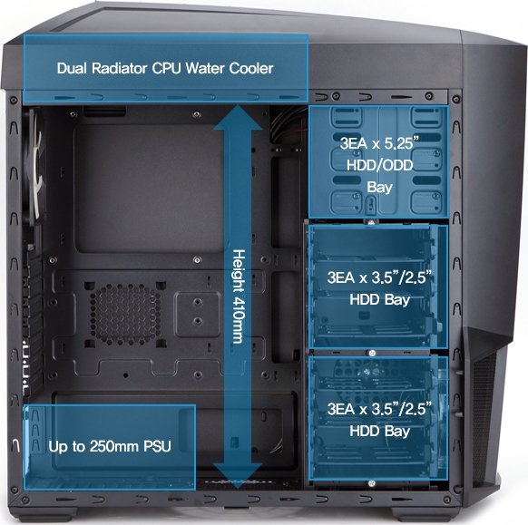 Корпус Zalman Z11 NEO б/БП Black купить | Elmir - цена, отзывы