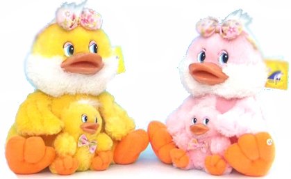 Игрушка мягкая музыкальная Lava Утка с утенком пушистая 23 см (LF002A ...