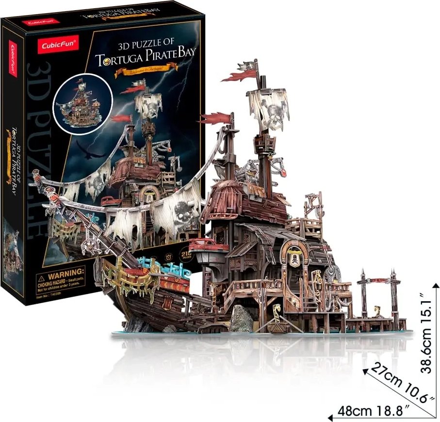 3D Пазл CubicFun Піратський корабель Тортуга (T4039h) купити