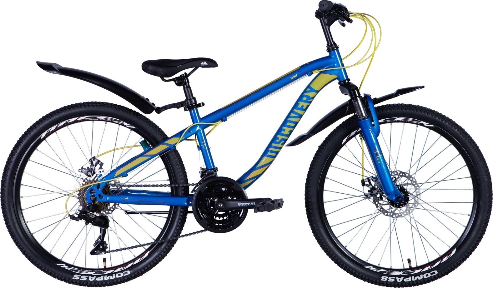 Велосипед Discovery Flint AM DD Blue 24" рама-13" 2024 (OPS-DIS-24-329 ...