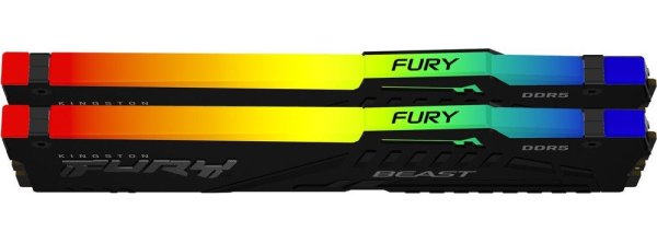 Модуль памяти Kingston Fury DDR5 32GB 2x16GB 6000MHz Beast RGB