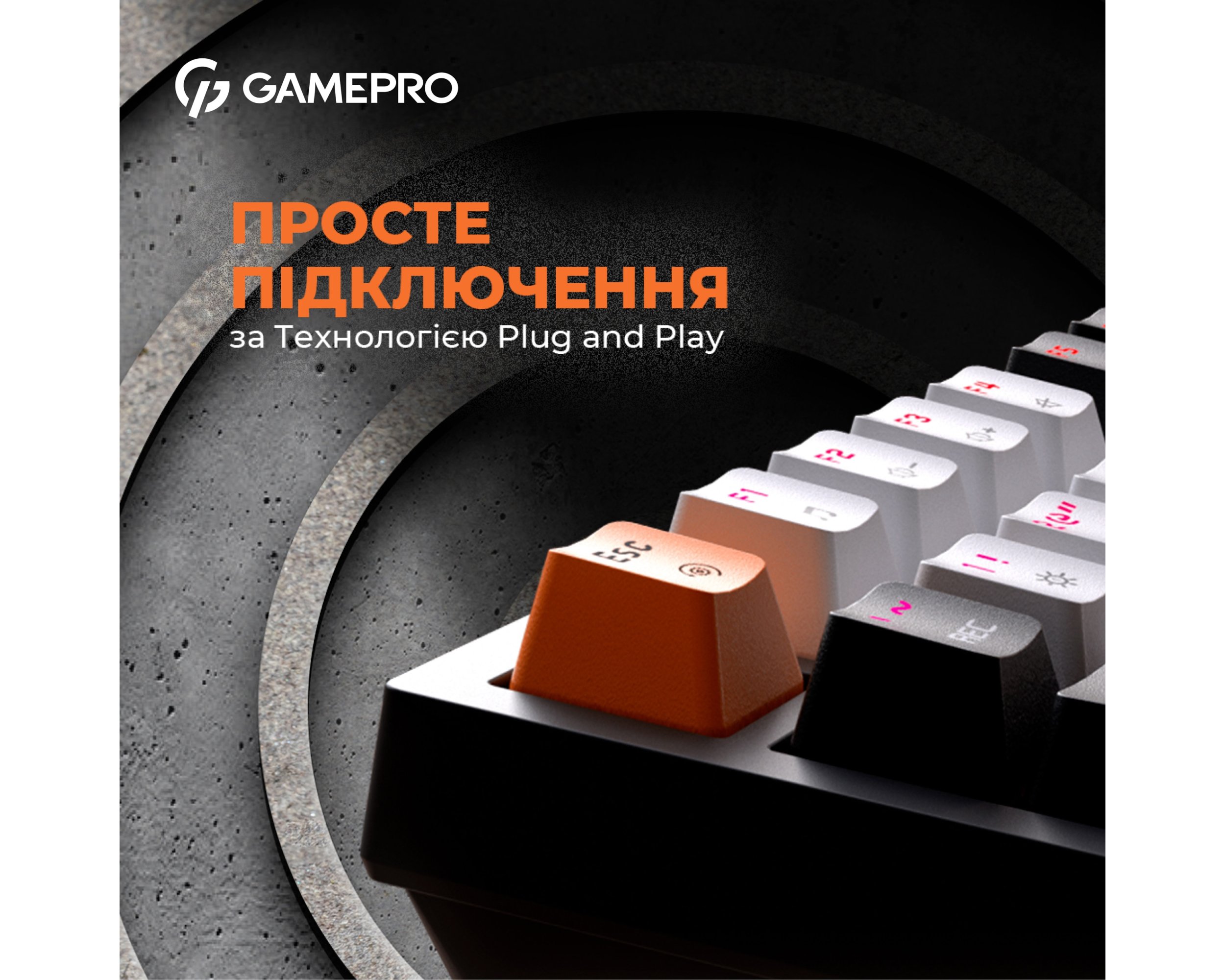 Клавиатура GamePro MK160B Hot-Swap Red Swich RGB Black купить