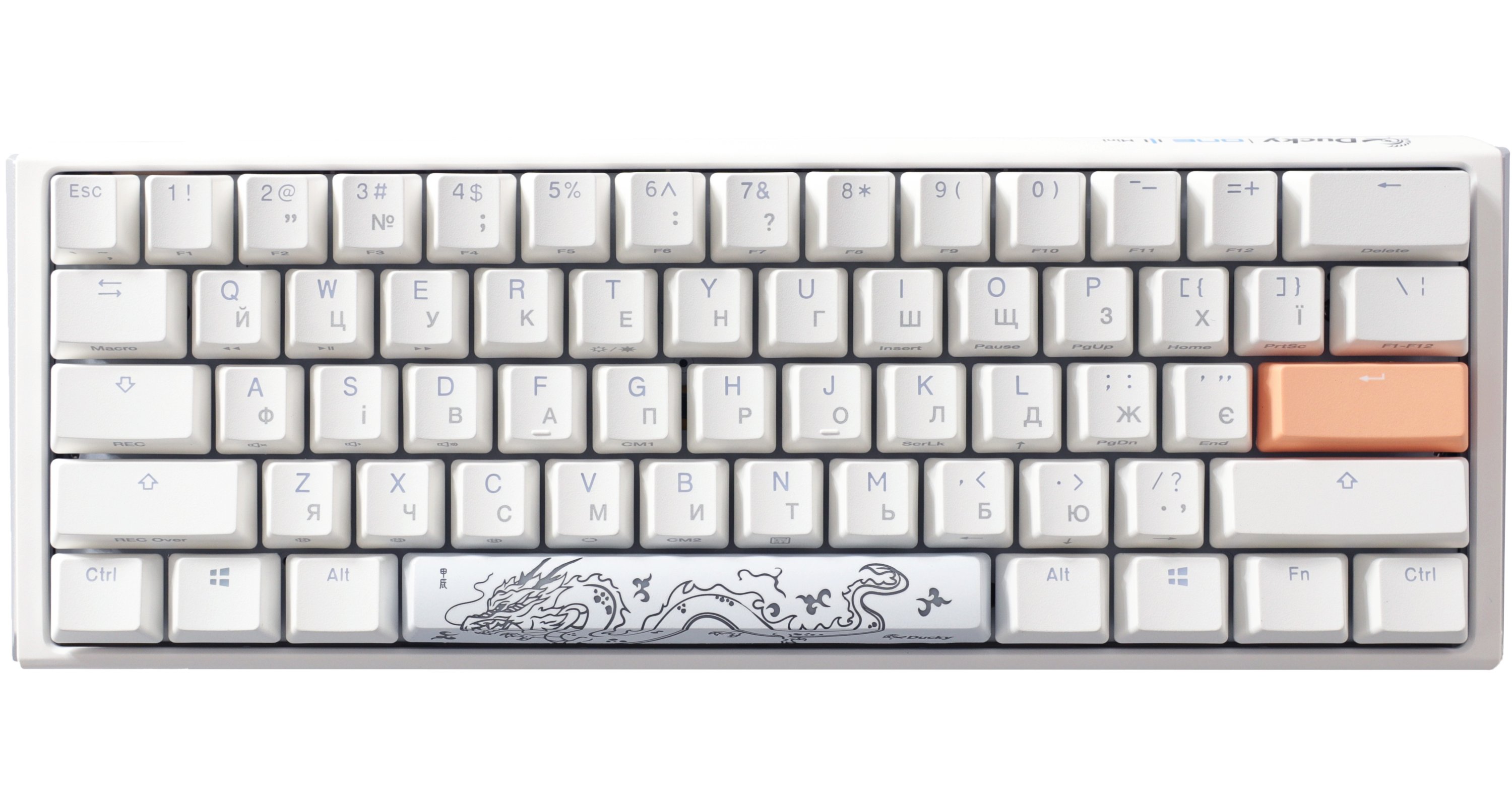 Клавіатура Ducky One 3 Mini Cherry MX Brown RGB White UA