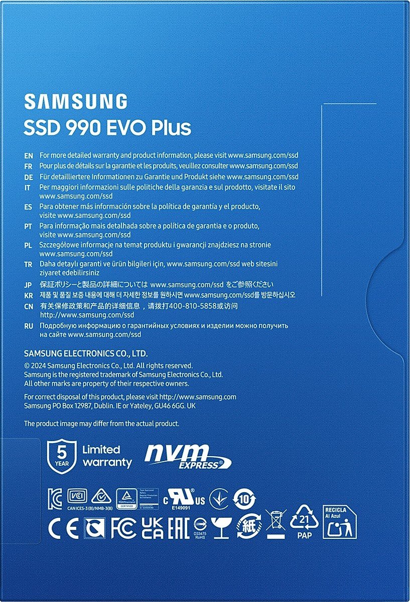 SSD-накопитель M.2 4TB Samsung 990 EVO Plus (MZ-V9S4T0BW) купить