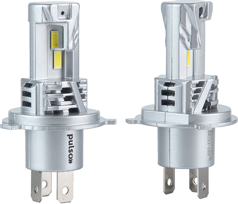 Автолампа Pulso LED M6-H4/LED-chips 7535/9-18v/2x28w/6000Lm/6500K ...