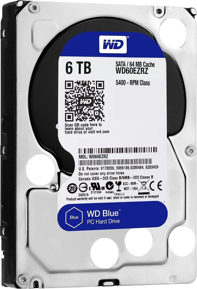 Жесткий диск 3.5" SATA 6TB WD Blue (WD60EZRZ) купить | Elmir - цена ...