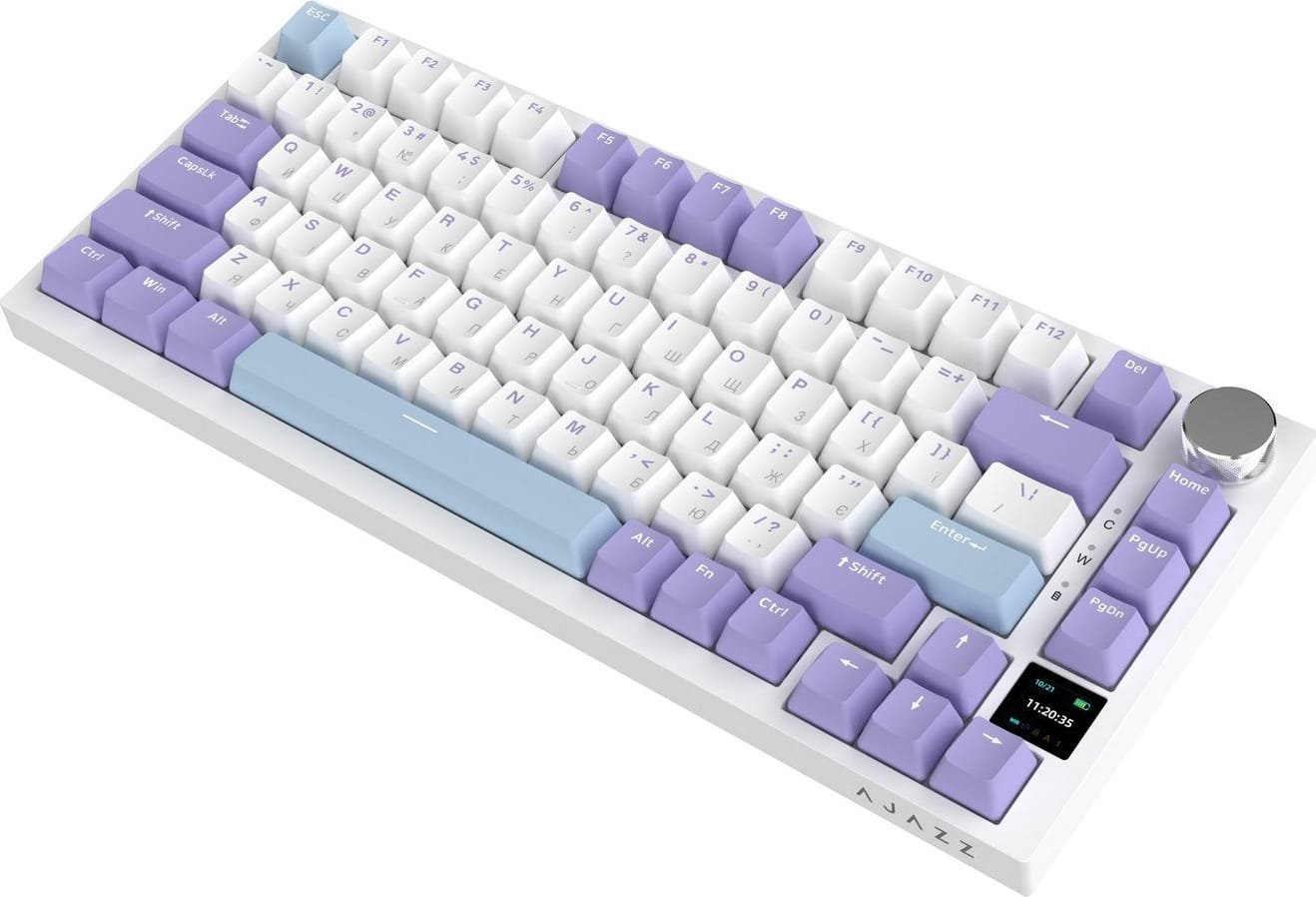 a★k Клавиатура AJAZZ AK820 Pro Gift Switch Purple (AK820PRO-G-PWB) ᐉ