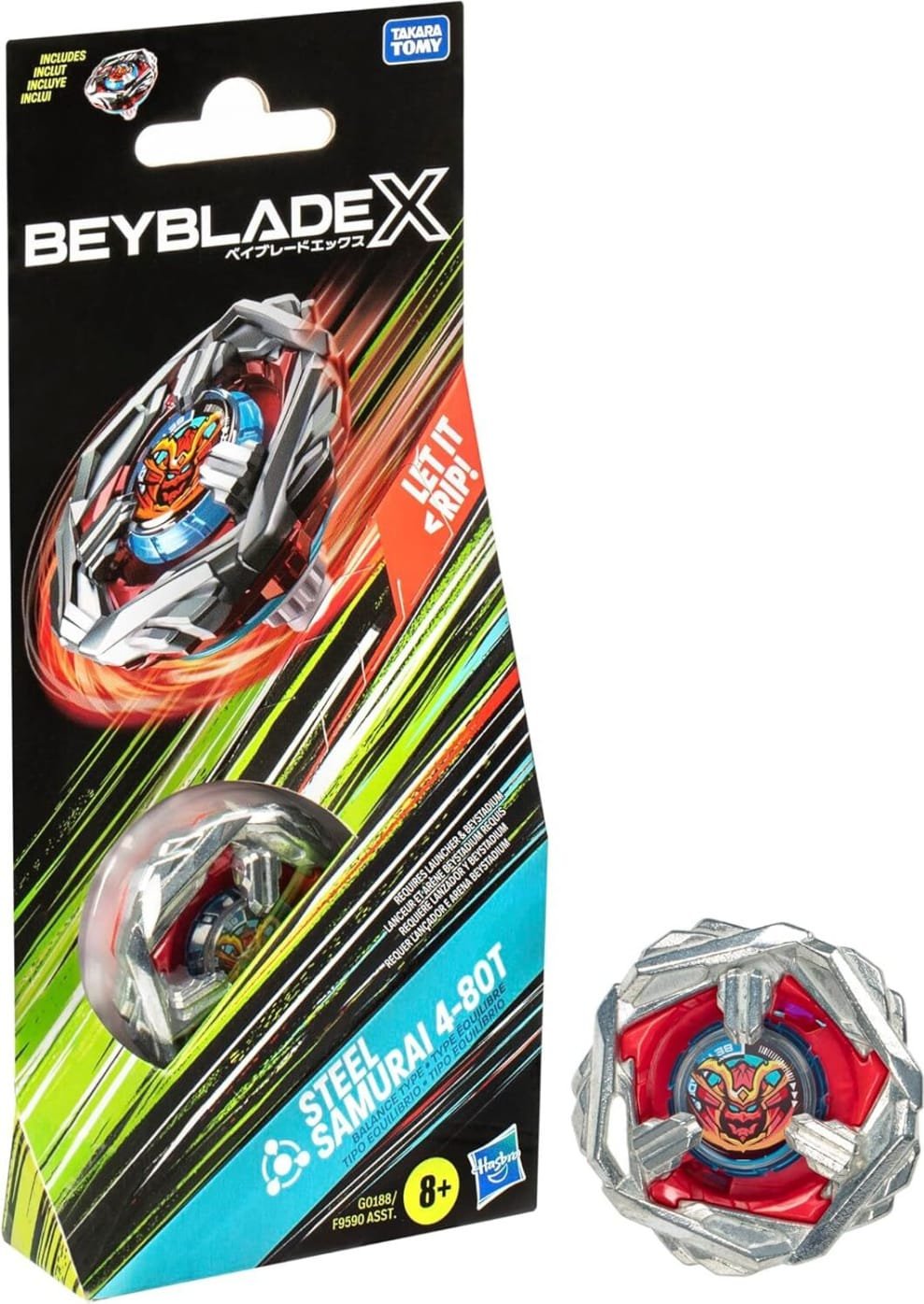 Дзига Hasbro Beyblade X Steel Samurai (F9590/G0188) купити | ELMIR