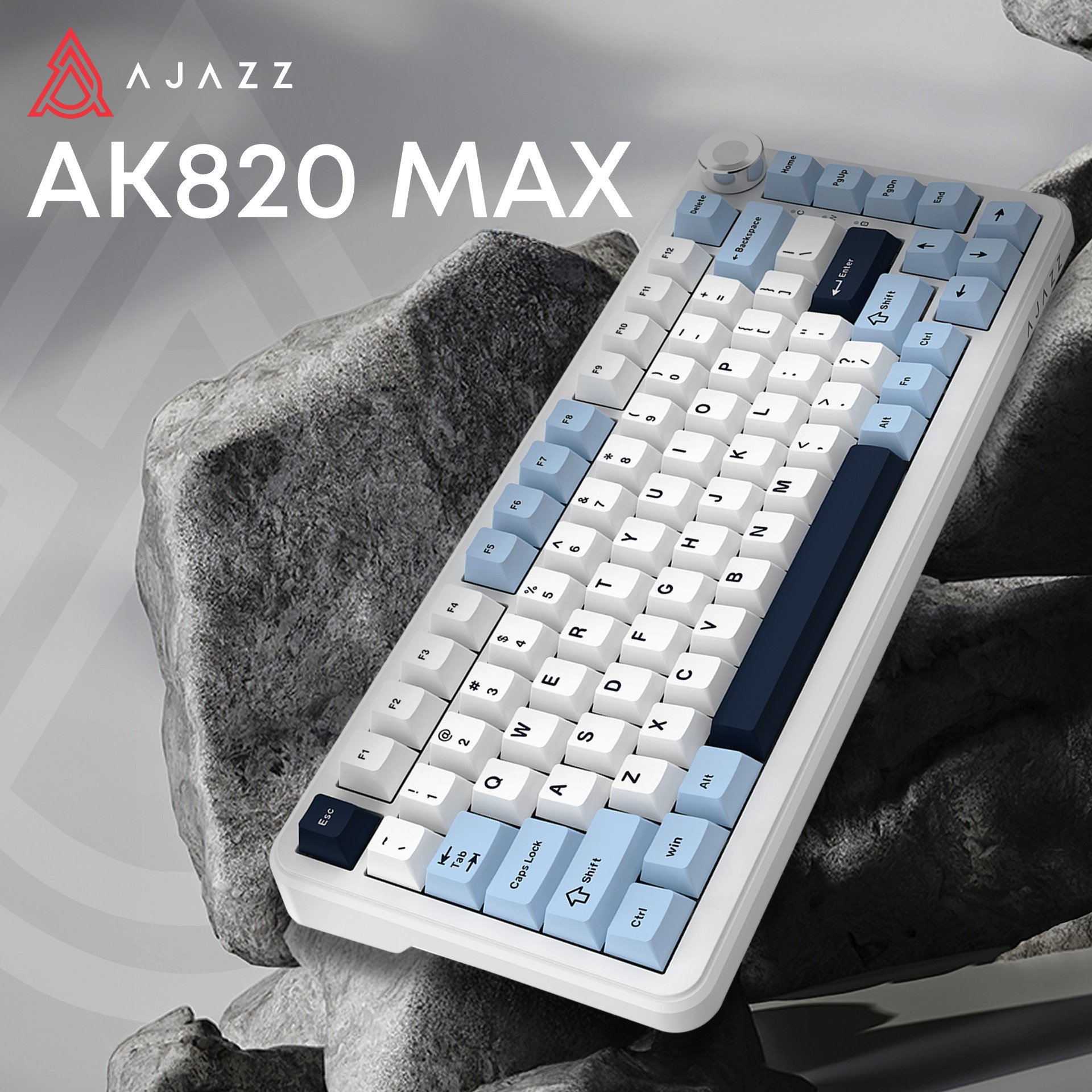Dream Switch2 ホワイト・ブルー Клавиатура Ajazz AK820 MAX Plus Daydream Switch Blue/White/Dark