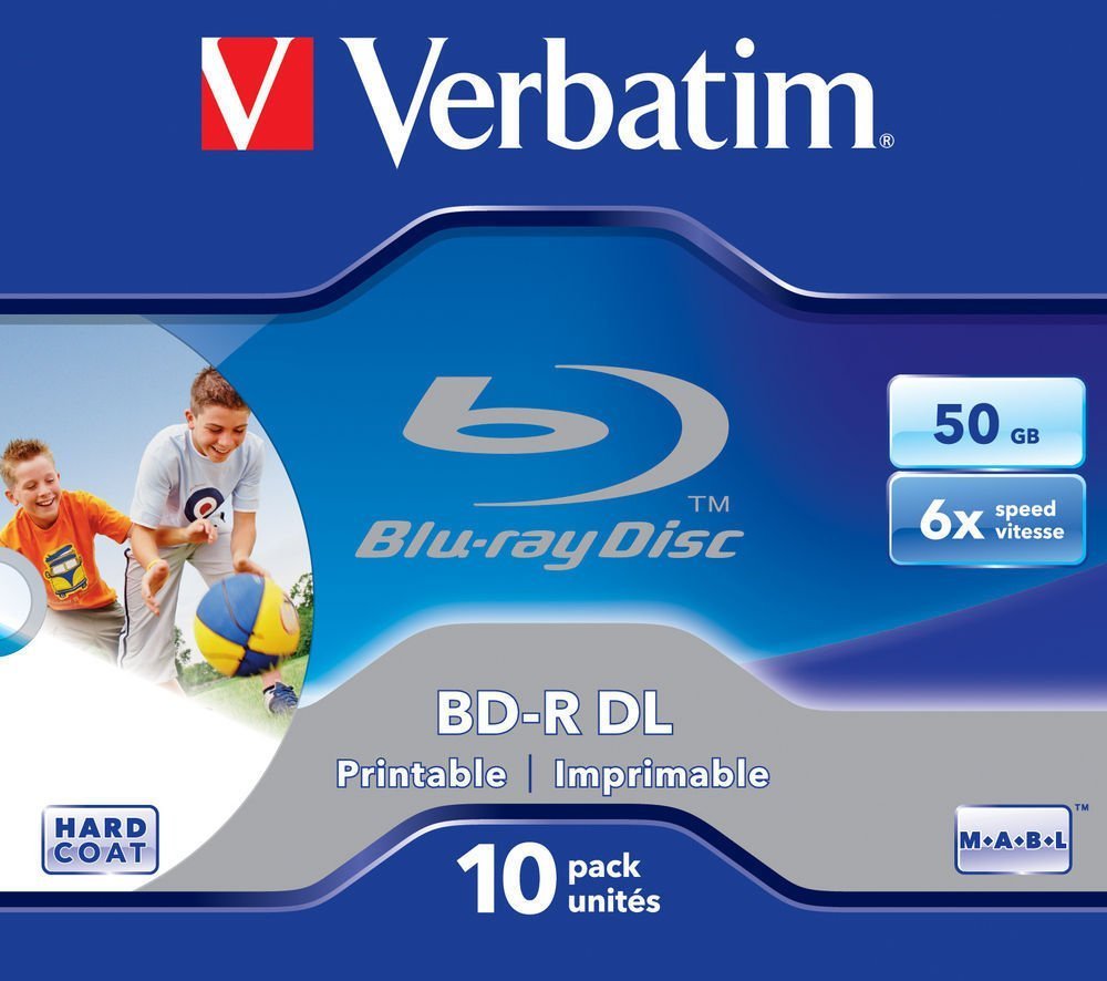 BD-R DL Verbatim 50Gb 6x Wide Printable (10 Pack Jewel Box) (43736) купить | ELMIR - цена ...