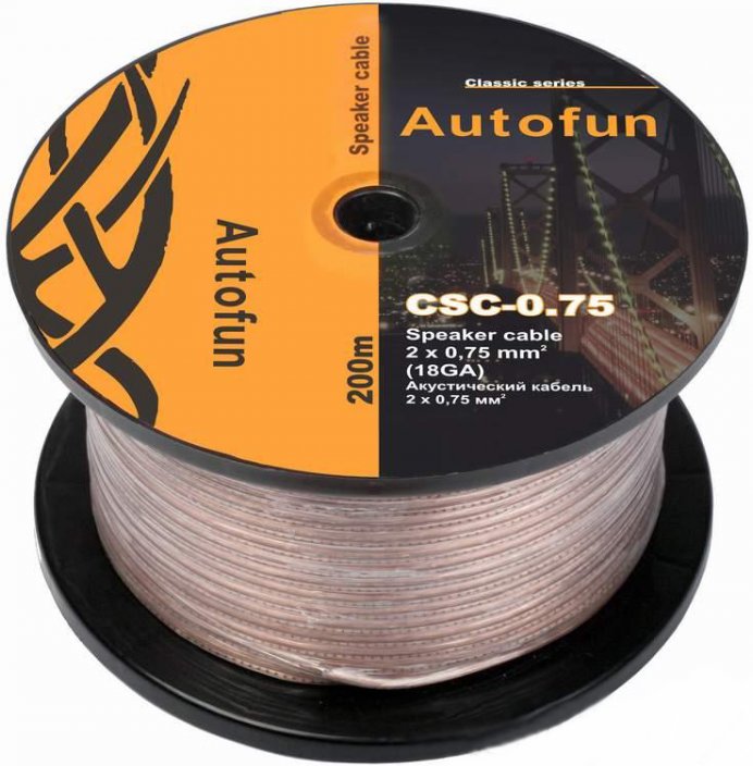 Кабель акустический Autofun CSC-0.75 (1 м) купить | ELMIR - цена ...