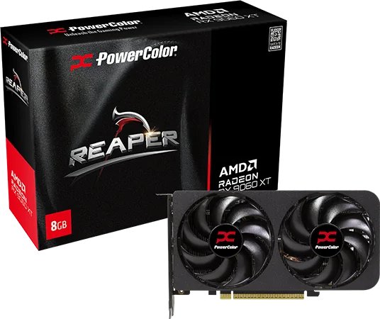 Відеокарта PowerColor PCI-E Radeon RX 9060 XT 8GB DDR6 Reaper