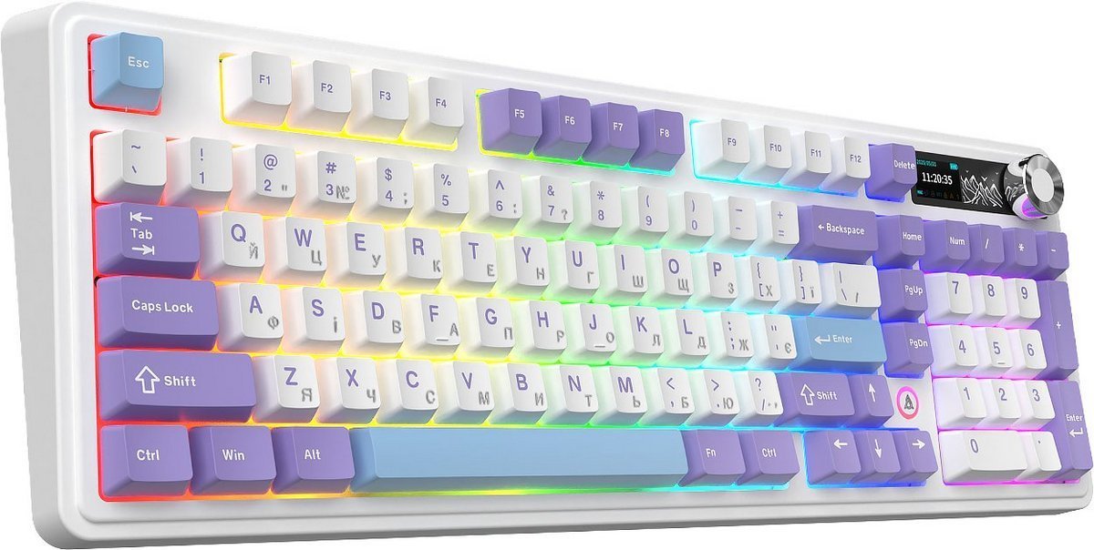 Клавиатура Ajazz AK980 V2 Maillard Switches Purple/White/Blue