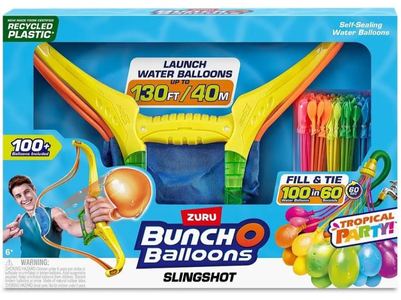 Фото - Игрушечное оружие Набір ігровий Bunch O Balloons Рогатка та 100 водних куль  56494(56494)
