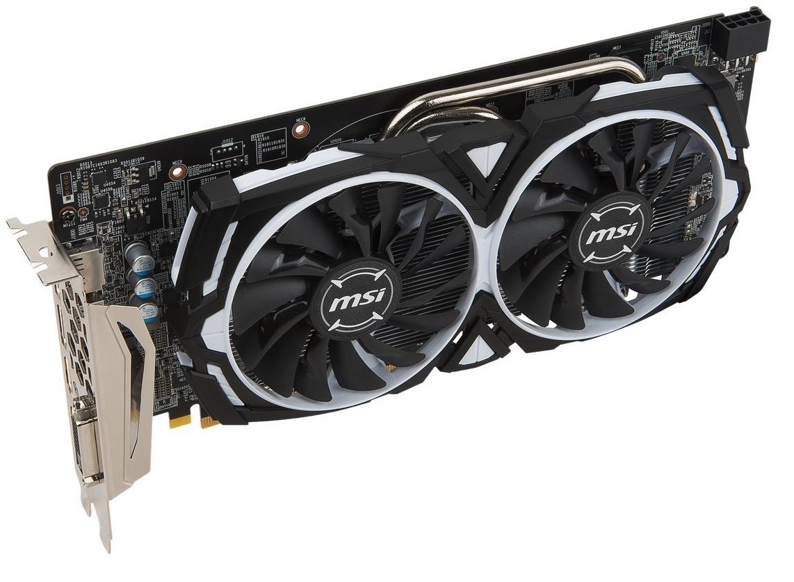 Видеокарта MSI PCI-E Radeon RX 480 8GB DDR5 (RX 480 ARMOR 8G OC ...