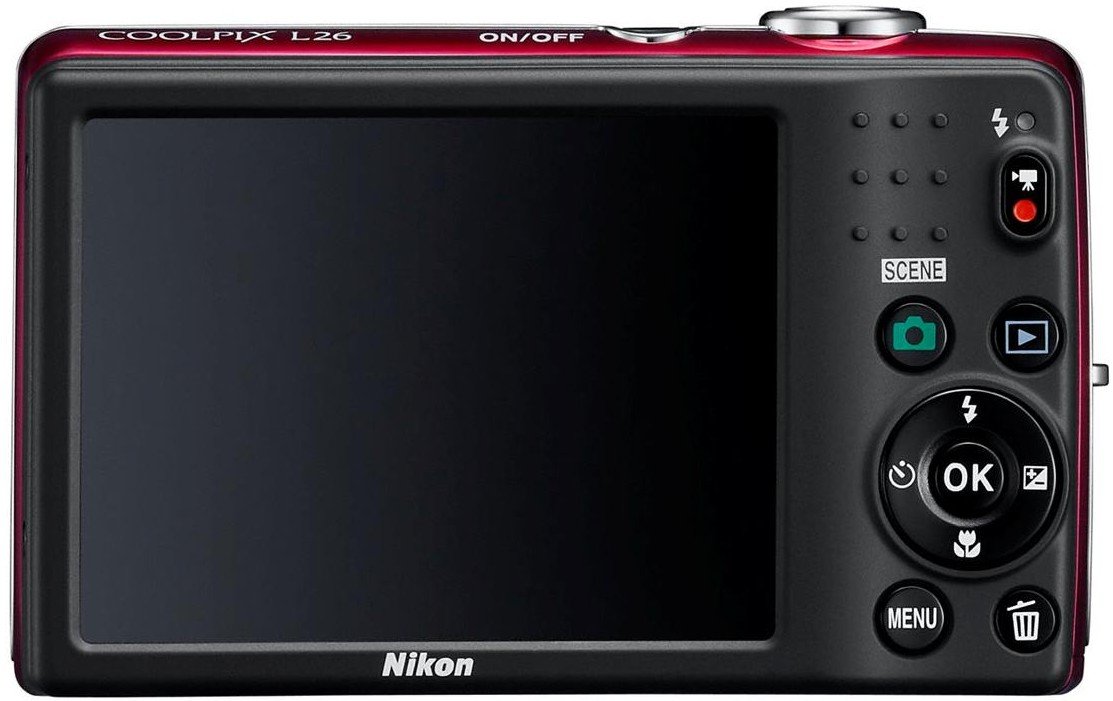 Цифровая фотокамера Nikon Coolpix L26 Red купить | ELMIR - цена