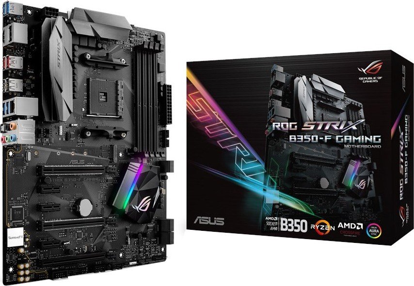 Материнская плата Asus ROG STRIX B350-F Gaming s-AM4 B350 купить ...