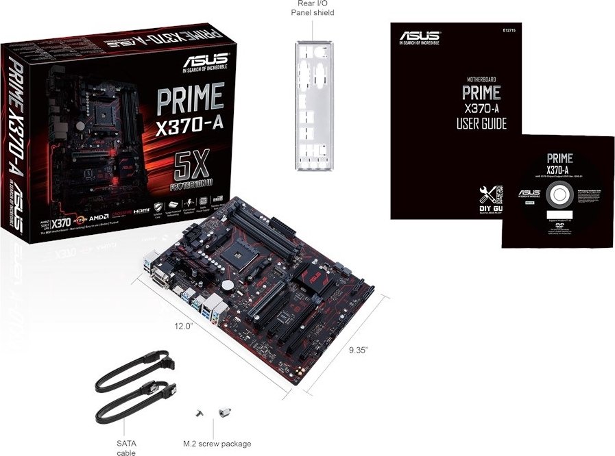 Материнская плата Asus Prime X370-A s-AM4 X370 купить | Elmir - цена ...