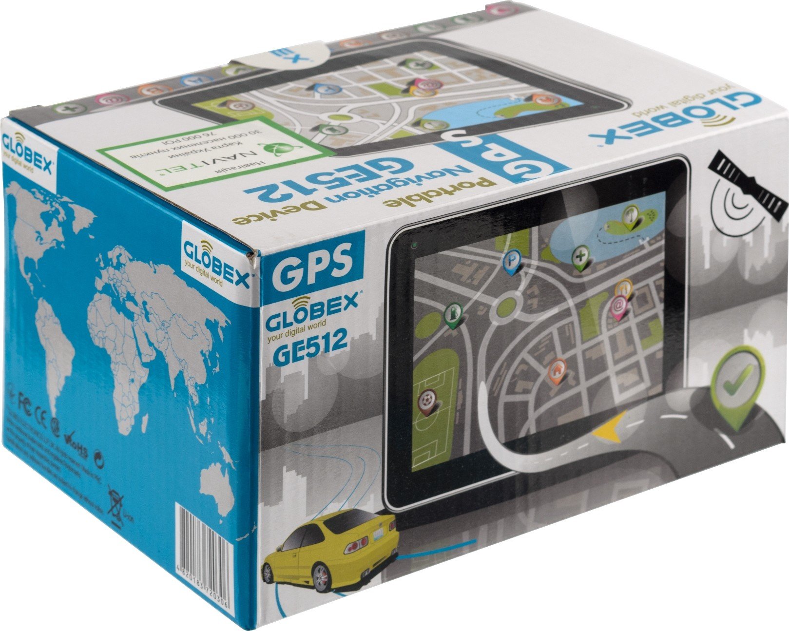 GPS навигатор Globex GE512 Навител купить | ELMIR - цена, отзывы ...