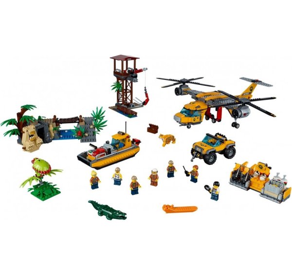 Конструктор LEGO City Jungle Вертолёт для доставки грузов в